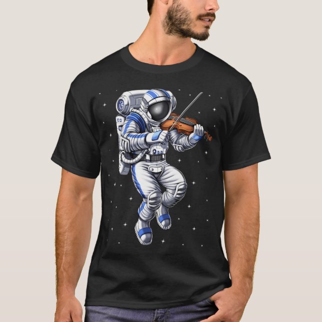 Camiseta Toca Violino Astronauta (Frente)
