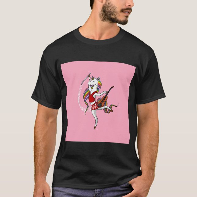Camiseta Toca Violino Unicórnio (Frente)