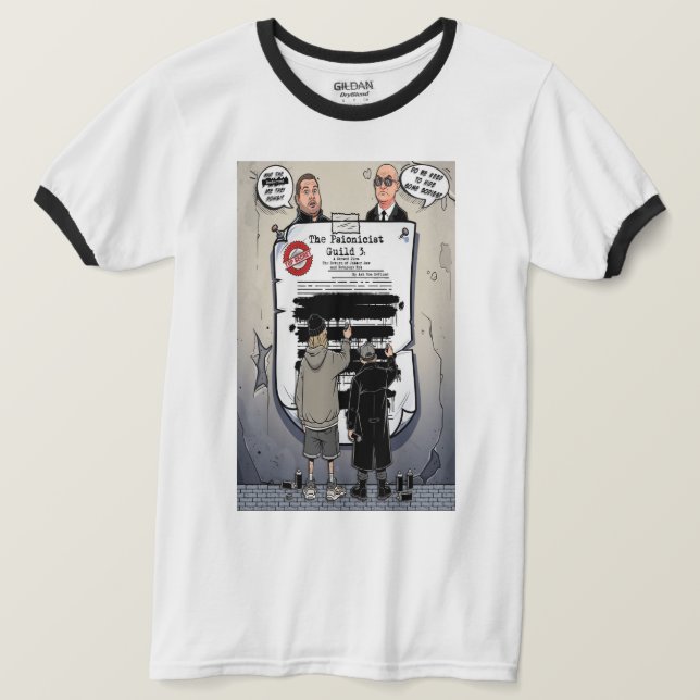 Camiseta Tocada 3 Vezes da Guilda Psionicista (Frente do Design)