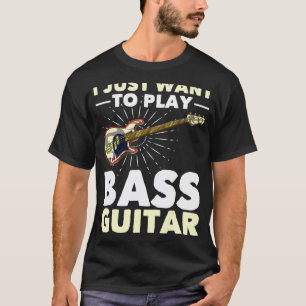 Camiseta Tocador de Baixo Contrabaixista Música Baixista