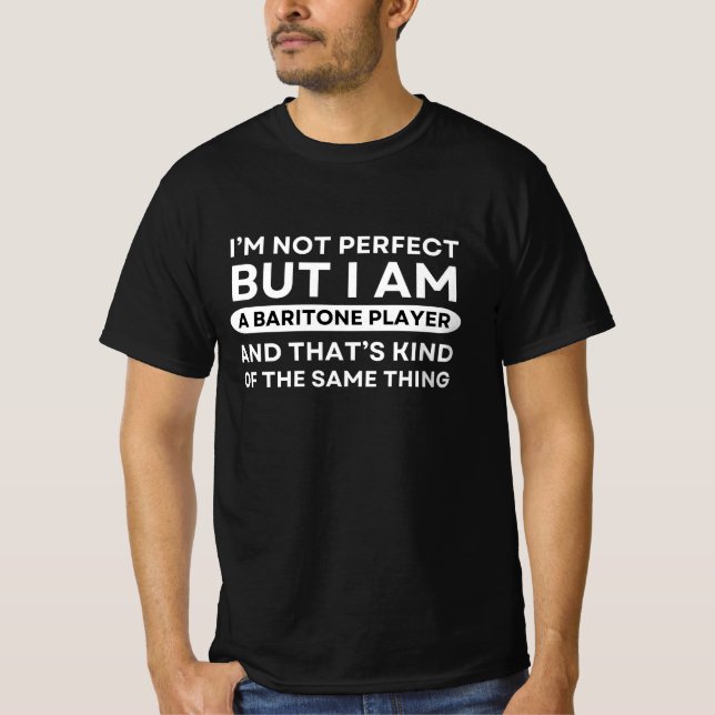 Camiseta Tocador de Barítono Engraçado (Frente)