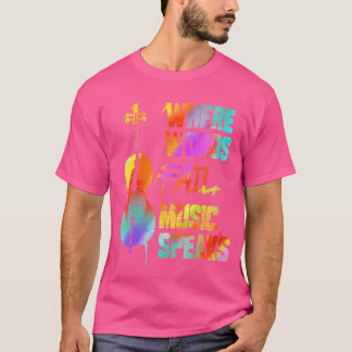 Camiseta Tocador de Celo Wo Onde as Palavras Falham Música 