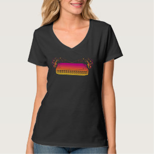 Camiseta Tocador de Harmônica Instrumento Harmônica Órgão B