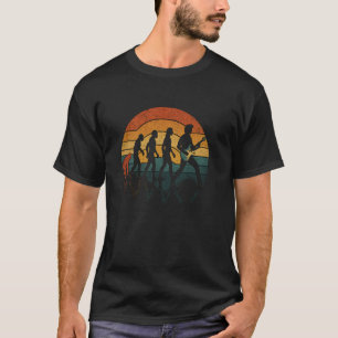 Camiseta Tocador de Música de Guitarra Evolução de Macaco p