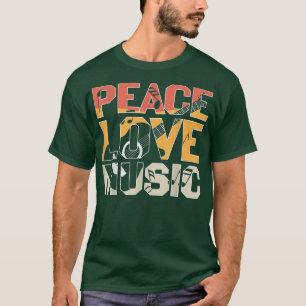 Camiseta Tocador de Música Peace Love