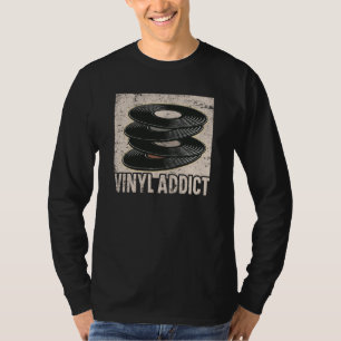 Camiseta Tocador de Vinil Tocador de Disco de Vinil Música