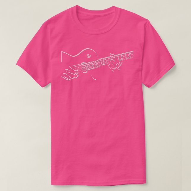 Camiseta Tocador de Violão AcústicoGuitarra51 (Frente do Design)