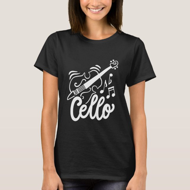 Camiseta Tocador de violoncelo Violoncelista (Frente)