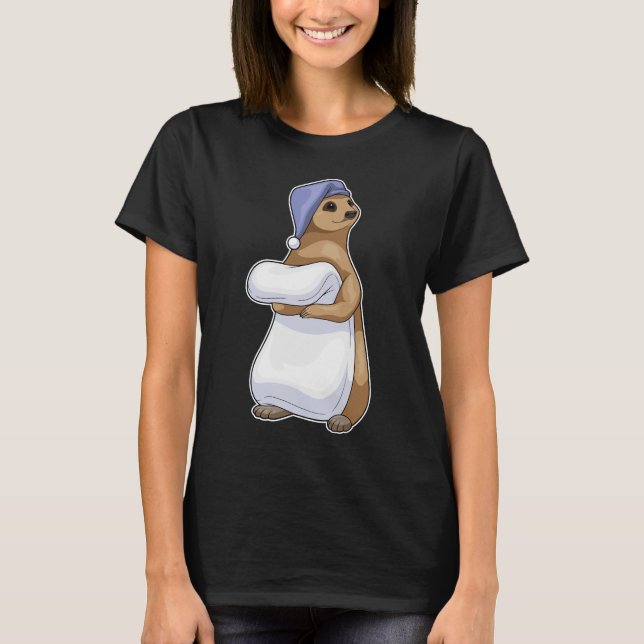 Camiseta Tocaia Noturna de Sono do Suricata (Frente)