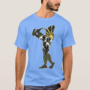 Camiseta Tocando a natureza saxofone