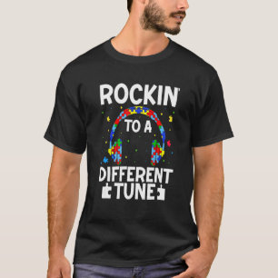 Camiseta Tocando em um Ritmo Diferente para Autismo de Garo