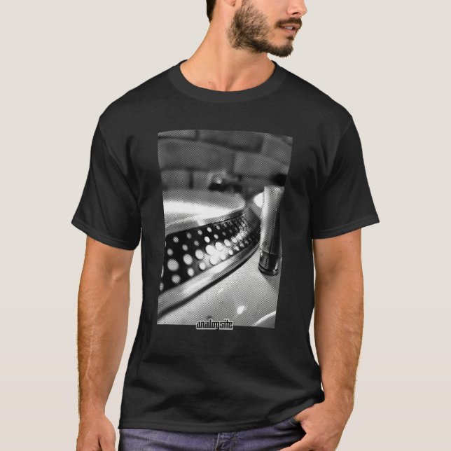 Camiseta Tocante De Registro Distante Vinil Dj Música Turná (Frente)