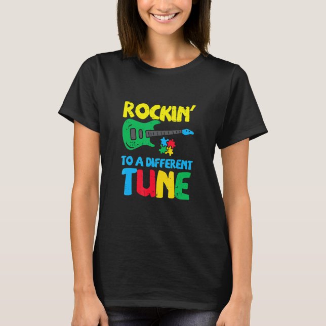 Camiseta Tocar Ao Som De Um Ritmo Diferente Guitarra Consci (Frente)