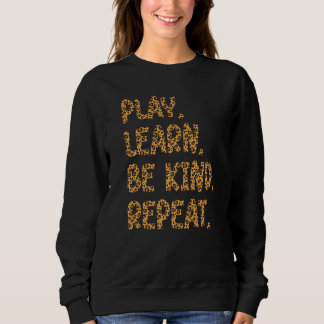 Camiseta Tocar Aprender A Ser Gentil Repetir Unidade De Bon