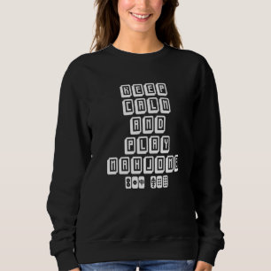 Camiseta Tocar Azulejos Mahjong Jogador de música Mah Jongg