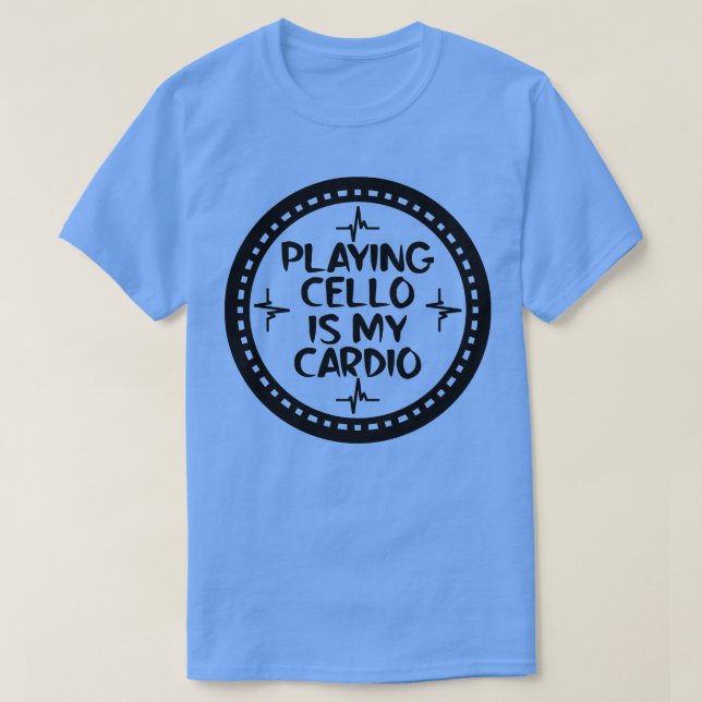 Camiseta Tocar Cello é o meu Áudio 2 (Frente do Design)