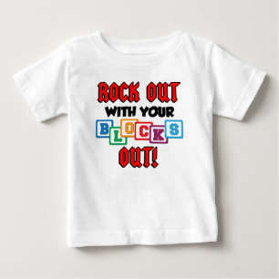 Camiseta Tocar com Seus Blocos Fora