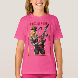 Camiseta Tocar como uma Garota – Garota de Heavy Metal Lega