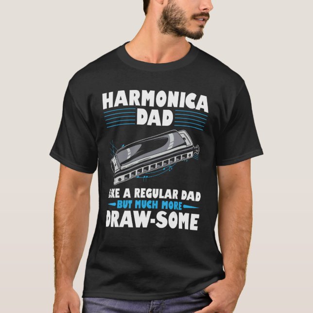 Camiseta Tocar Harmônica Para Tocador de Harmônica Harmônic (Frente)