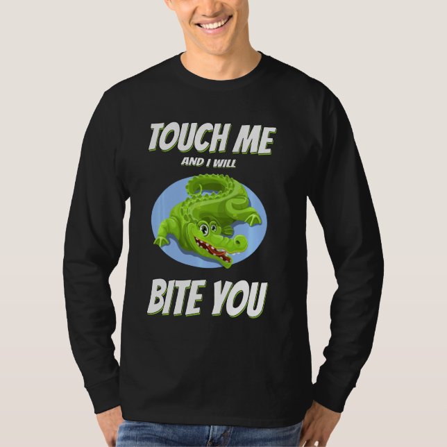 Camiseta Tocar-Me-ei E Te Morderei Sarcástico (Frente)
