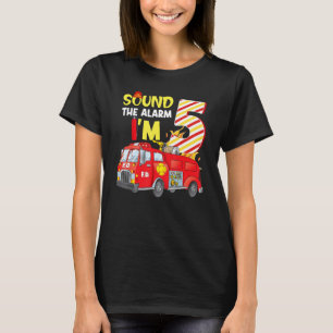 Camiseta Tocar O Alarme Estou No Meu Aniversário De 5 Anos