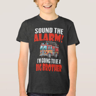 Camiseta Tocar O Alarme Vou Ser Um Irmão Mais Velho
