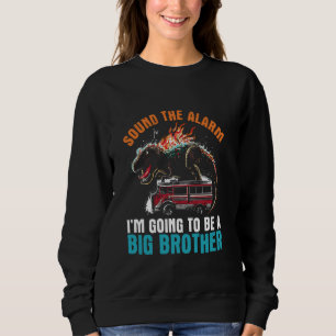 Camiseta Tocar O Alarme Vou Ser Um Irmão Mais Velho - Bebê
