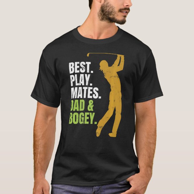 Camiseta Tocar Pai de Golf Best Playmates e Bogey (Frente)