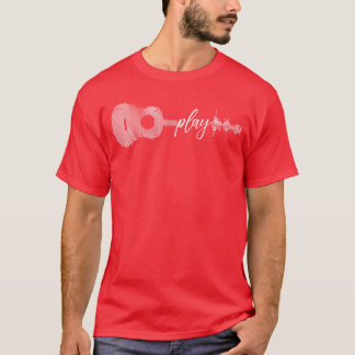 Camiseta Tocar Presente de Guitarrista de Guitarra Acústica