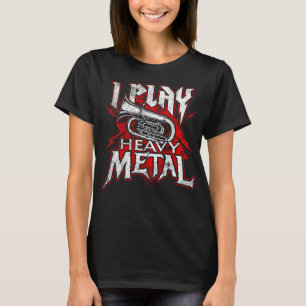 Camiseta Toco Metal Pesado - Jogador Tuba e Banda Marcial