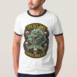 Camiseta TOCOCLAWS Gator Bouncer Ringer - Surpresa