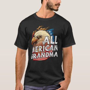 Camiseta Toda a Avó Americana No Dia 4 De Julho Eagle Usa F