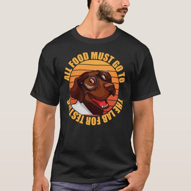 Camiseta Toda A Comida Deve Ir Ao Laboratório Para Testar 1 (Frente)