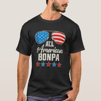 Camiseta Toda a família americana Bonpa 4 de julho que bate