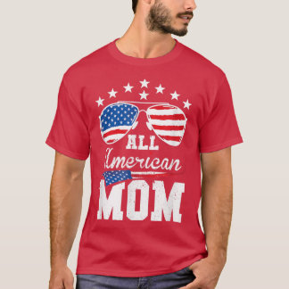 Camiseta Toda a Mãe Americana 4 de julho Matando Família