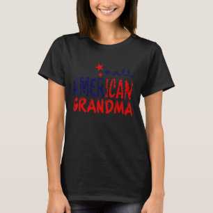 Camiseta Toda Avó Americana 4 De Julho Bandeira Americana