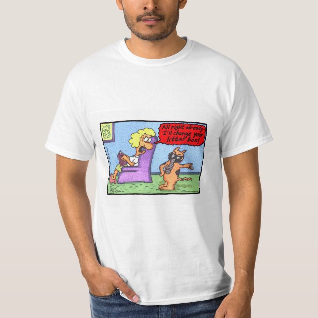 Camiseta Toda certo já! Desenhos animados ENGRAÇADOS dos (Frente)