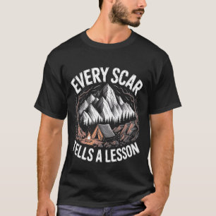 Camiseta Toda Cicatriz Conta uma Lição Motivação de Sobrevi