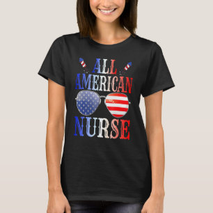 Camiseta Toda Enfermeira Americana 4º De Julho, Família 1