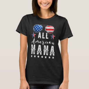 Camiseta Toda Família Americana De Óculos De Sol Em 4 De Ju