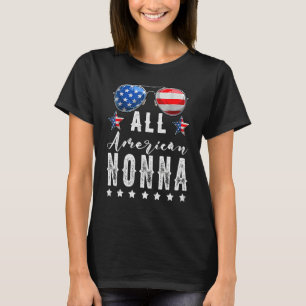 Camiseta Toda Família Americana De Óculos Solares 4 De Julh