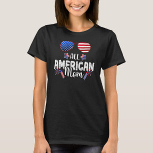 Camiseta Toda Família Americana de Óculos Solares Correspon