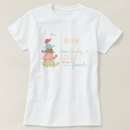 Camiseta Toda família é uma bela tipografia