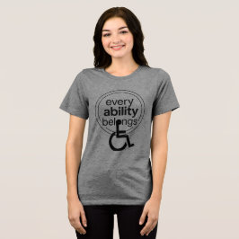 Camiseta Toda Habilidade Pertence | Minimalista Inclusivo