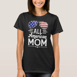 Camiseta Toda Mãe Americana 4 De Julho Bandeira Mãe Patriót