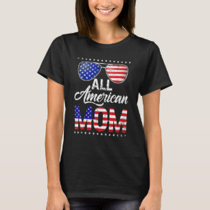 Camiseta Toda Mãe Americana 4 De Julho Dia de as mães Mulhe
