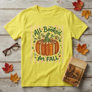 Camiseta Toda Reservada Para o Livro de Abóbora de Outono