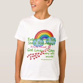 Camiseta Toda vez que você vê um arco-íris