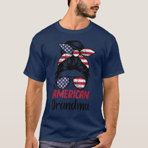 Camiseta Toda vovó americana 4 de julho Filha Mensagem U