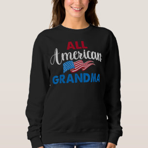 Camiseta Toda Vovó Americana 4 De Julho Usa Sinalizador Cor